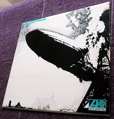 LED ZEPPELIN        SELF TITLED         DEBUT UK LP IN RARE TURQUOISE TEXT PICTURE SLEEVE 