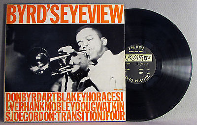 1955 LP   DONALD BYRD   BYRD S EYE VIEW   TRANSITION   MONO   with RARE INSERT