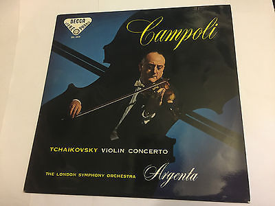 CAMPOLI TCHAIKOVSKY   VIOLIN CONCERTO IN D  1958  Decca WBg bb ED1 LP SXL 2029