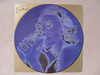 Madonna          GENUINE   ORIGINAL UK Erotica 12        Vinyl Picture Disc   Insert