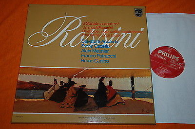 Accardo Rossini 6 Sonate A Quattro Dutch Ed1 Philips Stereo  79 2LP Box NM