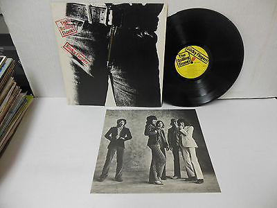 ROLLING STONES nr mint vinyl lp STICKY FINGERS absolute 1st UK PRESSING A3 B3