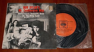 BOB DYLAN MR TAMBOURINE MAN 7  VINYL  RARE  ORIGINAL 1966 CBS PRESS AUSTRALIA EP
