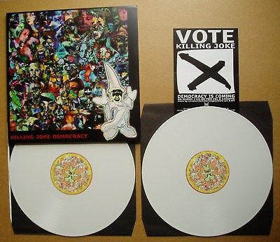 KILLING JOKE   DEMOCRACY   Double WHITE Vinyl LP   LIMITED EDITION   RARE Punk