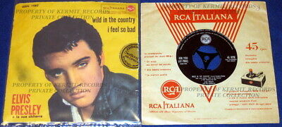 ONE OFF   Elvis I FEEL SO BAD 7  RCA Italy alternate picture sleeve 1961    