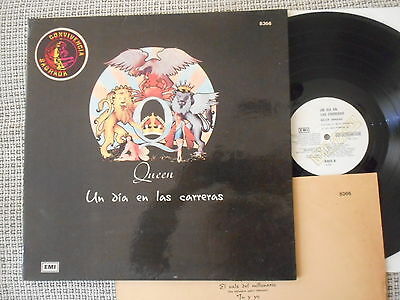 QUEEN Un Dia En Las Carreras   A Day At The Races  ARGENTINA EMI PROMO LP 1976