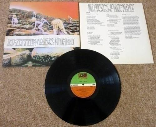 LED ZEPPELIN  HOUSES OF THE HOLY  1973 1st A2 B2 LP IN GATE FOLD WITH obi STRIP 