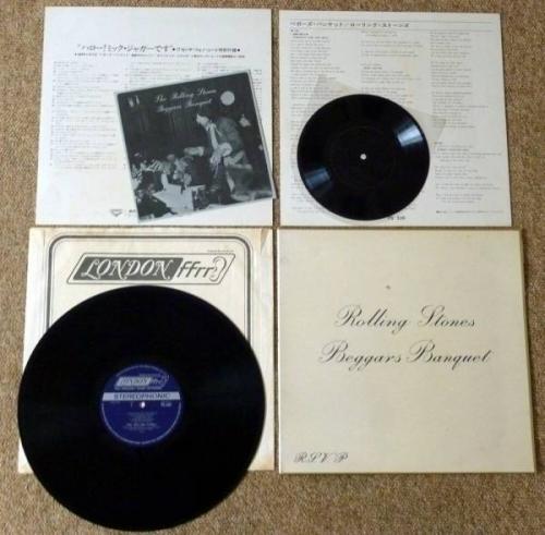 THE ROLLING STONES  BEGGARS BANQUET  MADE IN ENGLAND FOR EXPORT TO JAPAN LP  
