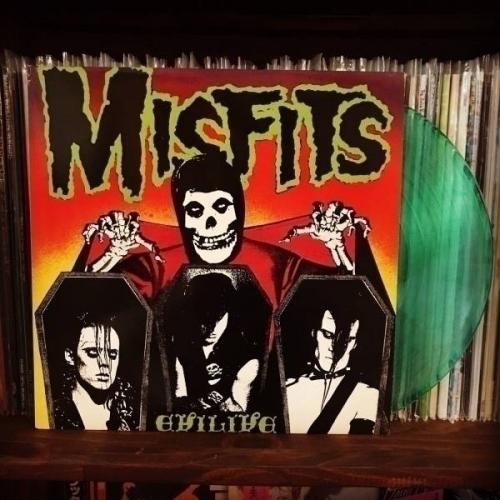 MISFITS  Evilive  1987 LP plan 9 Translucent GREEN  2000 Punk Kbd Danzig Samhain