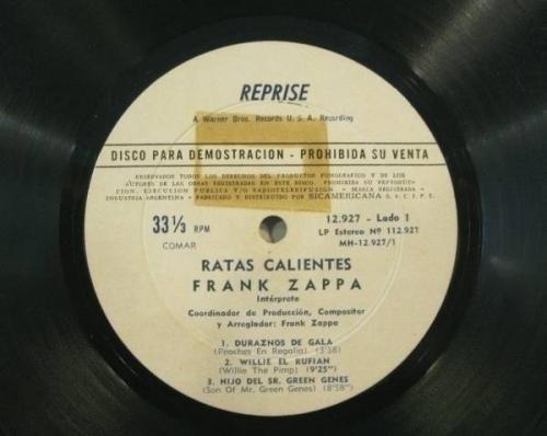 frank-zappa-ratas-calientes-lp-argentina-promo-white-label