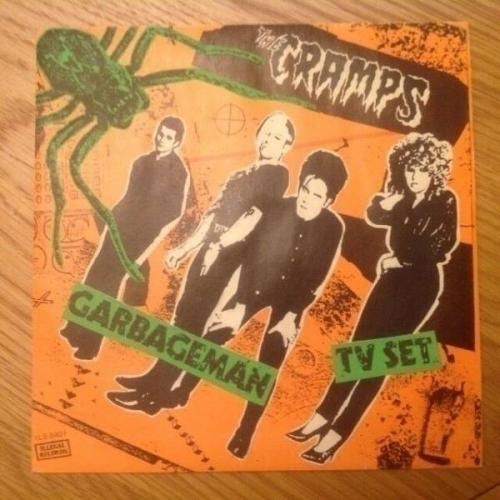 Cramps Garbageman Rare ORIGINAL French Illegal 7  PS Punk Damned Psychobilly PIL