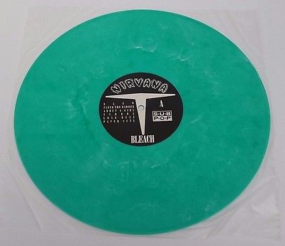Nirvana Grunge  Bleach  SP34 1992 USA 12  Green Marbled Vinyl  Rare  