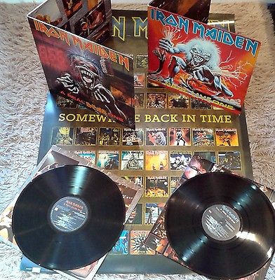  IRON MAIDEN A REAL LIVE ONE   A REAL DEAD ONE  LPs VINYL BRA1993   FREE POSTER 