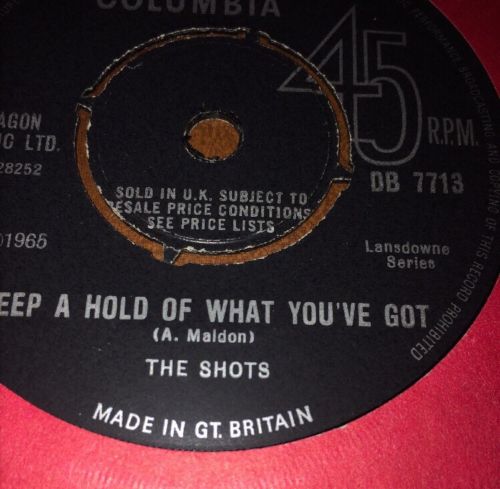 MINT  The Shots  1965 Keep A Hold Of What You        re Got Beat  7       vinyl 45rpm psych