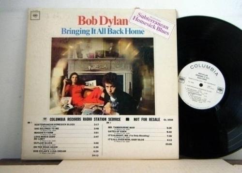 BOB DYLAN LP Bringing It All Back Home 1965  Columbia mono radio promo 