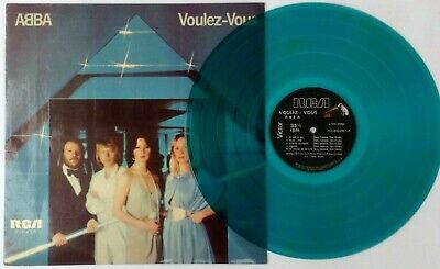 ABBA Voulez Vous BLUE TRANSLUCENT VINYL VERY RARE LP South America ECUADOR