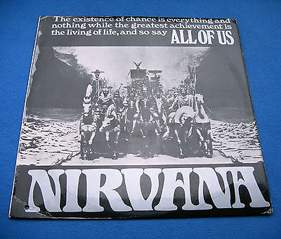 NIRVANA  ALL OF US  1st UK  PINK ISLAND  ULTRA RARE 1968 PSYCH LP EX EX  VINYL  