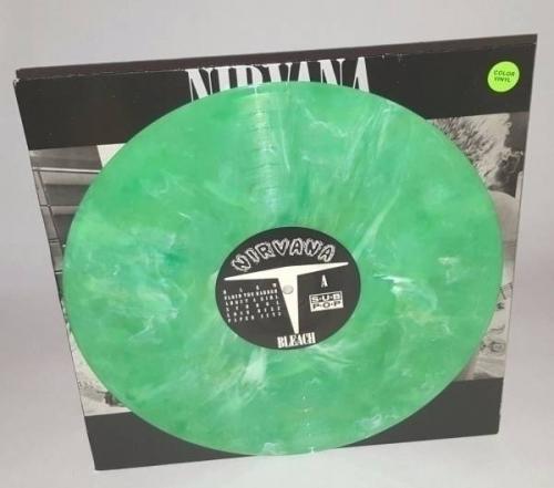 NIRVANA Bleach ERIKA PRESS GREEN MARBLE VINYL Sub Pop USA Grunge Mudhoney