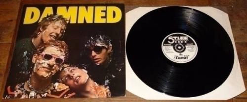 THE DAMNED   STIFF PUNK DEBUT LP 1ST PRESS W  EDDIE AND THE HOT RODS   NEAR MINT