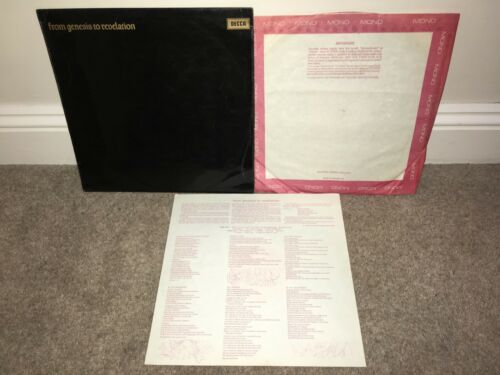 GENESIS From Genesis To Revelation LP Decca 1969 MONO UK 1st Press 