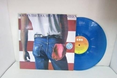 BRUCE SPRINGSTEEN RARE BLUE VINYL LP 1984 press  COLOMBIA ONLY LOOK JUP