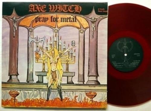 AXEWITCH Pray For Metal 12  RED vinyl Sweden press MINT  1982 Heavy Metal  Rp365