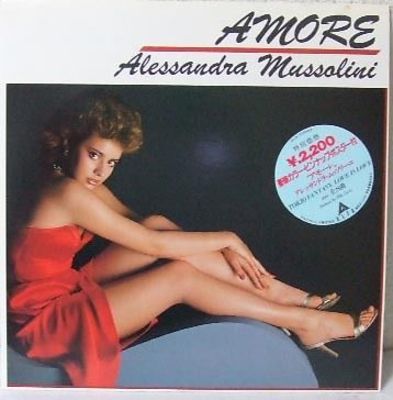 ALESSANDRA MUSSOLINI   AMORE LP ORIG ITALO DISCO JAPAN PRESS ONLY LP