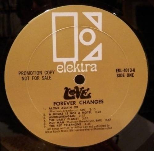 EX  VG  Love  Forever Changes  MONO Promo Label  Arthur Lee Psych Holy Grail LP 