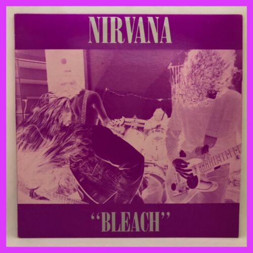 Nirvana    Bleach Waterfront Records Purple Coloured Vinyl Record LP 1 300
