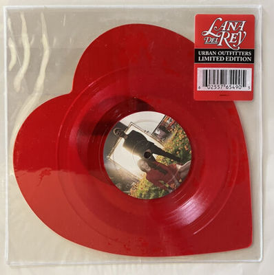 Lana Del Rey Love b/w Lust for Life Heart Shaped Urban Outfitters LP The Weeknd