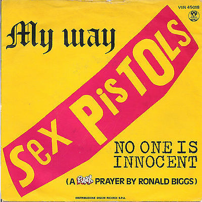 SEX PISTOLS   NO ONE IS INNOCENT    ITALY 7  45RPM Vinyl VERY RARE     