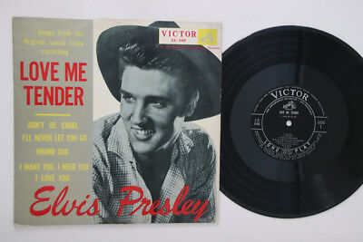 10  Elvis Presley Love Me Tender Songs LS548 VICTOR Japan Vinyl
