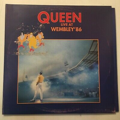 QUEEN  LIVE AT WEBLEY  86  RARE DOUBLE LP MADE IN ITALY 1992 