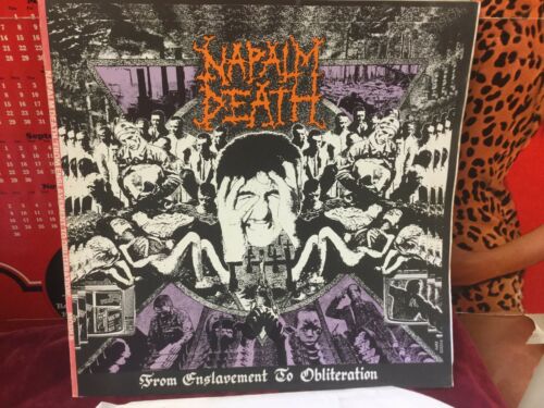 VERY RARE NAPALM DEATH EARACHE PROOF SLEEVE TEST PRESSING LP  TOP COPY   1988