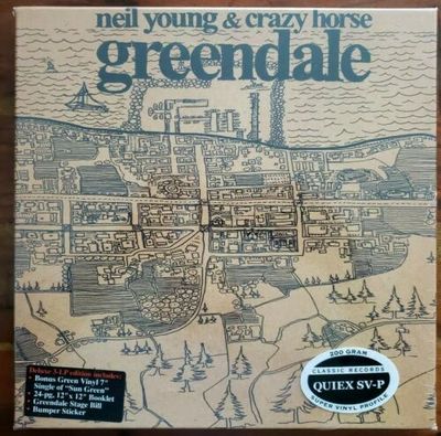 Neil Young Greendale Factory Sealed 2004 3LP   7  Colored 45 RPM  Box Set 200 gr