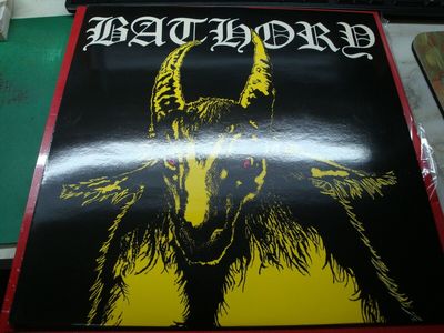 BATHORY ST Yellow Goat SWEDEN 1984 Black Mark Label Record 1st Pressing Mint LP