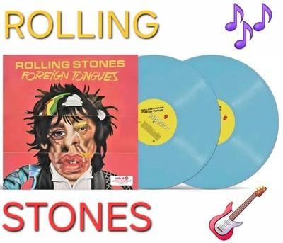THE ROLLING STONES FOREIGN TONGUES Limited Edition BABY BLUE VINYL LP ALBUM NEW 