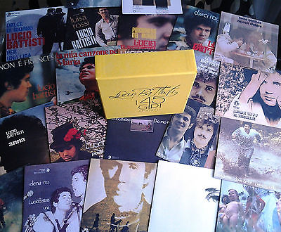 LUCIO BATTISTI BOX SIGILLATO I 45 giri originali LIMITED EDITION 2013 22 singoli