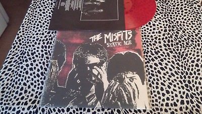THE MISFITS STATIC AGE 1ST PRESSING RED VINYL 2000 MADE PUNK KBD DANZIG RARE 
