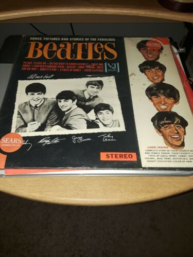 RARE Beatles Songs Pictures Stories Stereo 1964 Vee Jay VJ LP Sears Shrink Bag