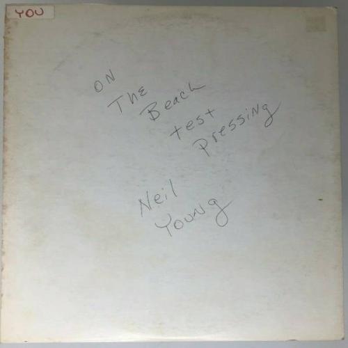 NEIL YOUNG On The Beach SANTA MARIA TEST PRESSING Columbia LP RECORD Walk On NY