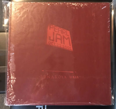 Pearl Jam Oct 22  2003 Benaroya Hall Box Set 4 LP Red Wine Colored Vinyl Sealed