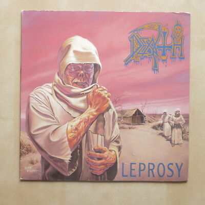 DEATH Leprosy USA vinyl LP Combat Records 1988 Promo Stamped