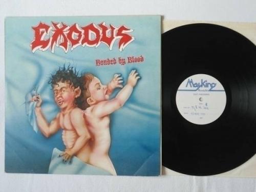 EXODUS  Bonded by Blood  Original 1985 UK W L TEST PRESSING LP Metal KBD Punk