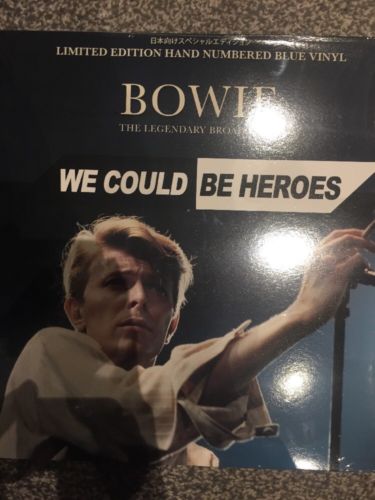 DAVID BOWIE  We Could Be Heroes  The Legendary Broadcasts   Blue Vinyl LP NEW