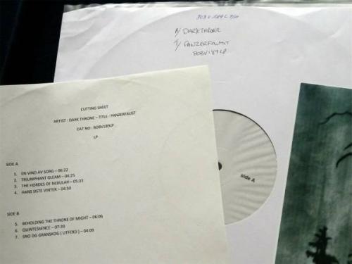 DARKTHRONE PANZERFAUST BOB V189LP TEST PRESSING BLACK METAL LP RARE