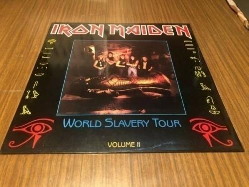 IRON MAIDEN world slavery tour 2 RARE LIVE HARD ROCK bijoux LP 