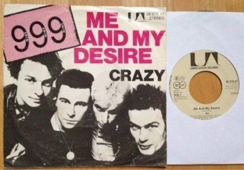 999   me and my desire 7  Punk German 1978 Unique The Damned Sex Pistols Adverts