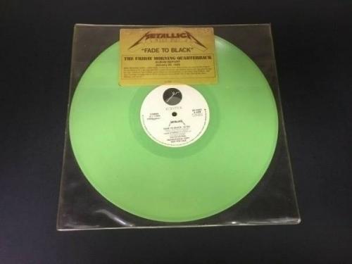 metallica-fade-to-black-promo-lp-12-green-vinyl-w-hype-sticker-extremely-rare