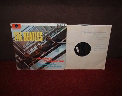BEATLES Please Please Me LP 1963 BLACK   GOLD MONO 1st Press   DICK JAMES    